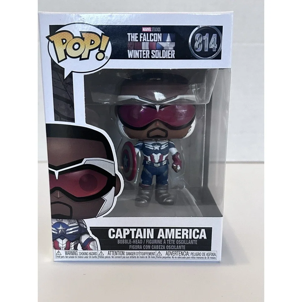 Funko Pop! Marvel Falcon The Winter Soldier Captain America‎ Bobble Head Box 814